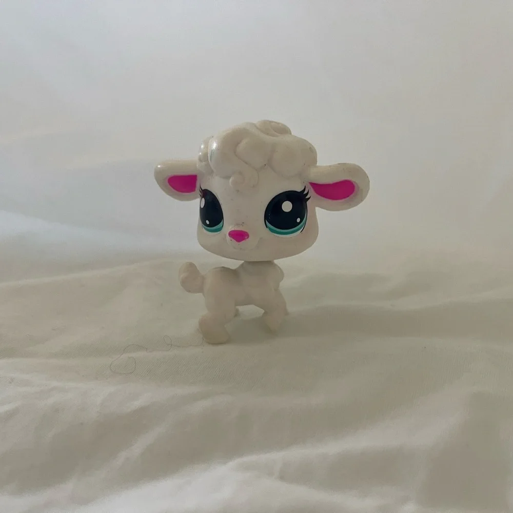 Littlest Pet Shop LPS Authentic Thirsty Pets Lamb Shee 4-165 Rare